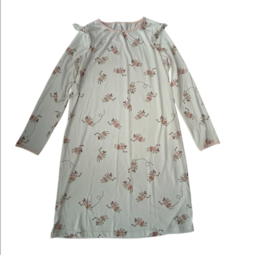 Carter's White and Pink Floral Kids Nightgown